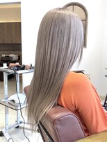 クアトログランシュ ひたちなか店(QUATRO×GranCieux)&nbsp;ホワイトミルクティー(ブリーチ2回-)