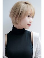 ロンド 銀座(Lond)&nbsp;【銀座◇成田】くびれハイトーンショートグレージュカラーボブ