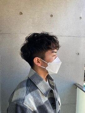 メンズサロン ウエストサイドカットクラブ(Men's West Side Cut Club) 2ブロック×パーマスタイル