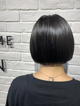 ヘア スパ ビューティー エールフォルム(HAIR SPA BEAUTY YELLFORME) パツッとボブ×ブルージュ