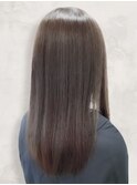 20代30代40代ストレートアッシュベージュ髪質改善