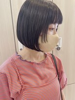 ラ ファブリック 草加(LA FABRIQUE)&nbsp;暗髪ミニボブ　顔まわりカット　草加