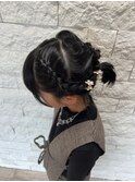 キッズヘアアレンジ