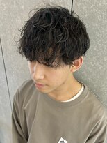 ニアウ 太田店(Niau)&nbsp;メンズパーマ波巻きスパイラルパーマツイストスパイラルパーマ