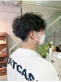 無造作パーマ/スパイラルパーマ/刈り上げマッシュ