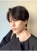 カルマパーマ/シースルーセンターパート/韓国メンズヘア/仙台