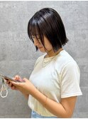 切りっぱなしボブ