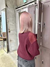 "Union hair color"[ブリーチ,ダブルカラー,髪質改善,インナーカラー,ボブ,前髪カット,レイヤーカット]