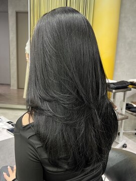 シティ(CITY) レイヤーカット　ワンカール　韓国ヘア