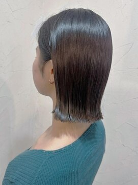 レイール 下北沢(Reir) 【Reir_下北沢】*ツヤ感グレージュ＋切りっぱなしボブ*