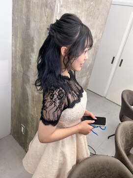 キング(K!ng) 縮毛矯正髪質改善ハイライトレイヤーカット枚方美容室エクステ