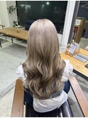 【ミルクティーベージュ】ダブルカラー1/髪質改善/倉敷ブリーチ