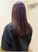 艶やかラベンダーブラウン×ナチュラルストレート