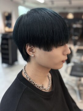 シーフ 千葉(Cyf) ブルーブラック/メンズカラー/ラウンドマッシュ/大堰龍吾