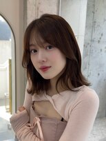 シー バイ ロンド 新宿(Sea by Lond)&nbsp;ミディアム×暗めカラー[デザインカラー/フェイスフレーミング]