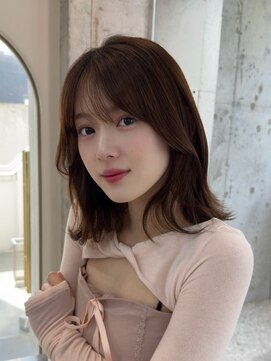 シー バイ ロンド 新宿(Sea by Lond) ミディアム×暗めカラー[デザインカラー/フェイスフレーミング]