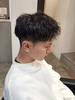 ニアウ 伊勢崎連取店(Niau) 刈り上げアップバングショートツイストスパイラルパーマ