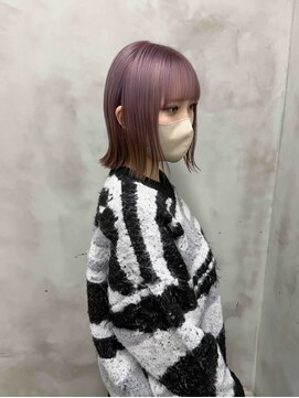 サロウィン 広島(SALOWIN) ラベンダーカラー×ブラウン　エンドカラー