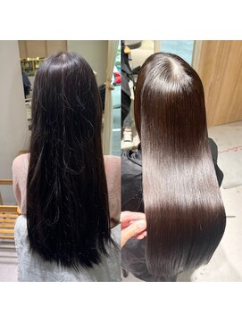 ゴカンムード(Gokan mood) 髪質改善縮毛矯正ハイライトダブルカラーショートカット30代40代