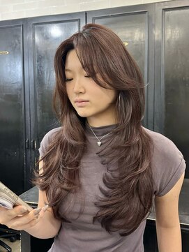 スティーロ 渋谷(Steelo) ロングレイヤーカット×ブリーチカラー　渋谷