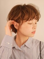 ベレッタ 楠葉店(veretta.)&nbsp;ジェンダーレスなショートボブ/カジュアル/パーマ/透明感/ツヤ髪