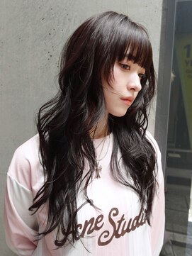アイティーバイアルバム 下北沢店(IT by ALBUM) グレージュ前髪カット暗めカラー韓国ヘア顔周りレイヤー_F31004
