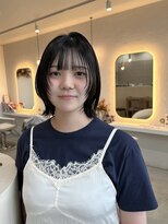 アオトスイ(aotosui) シアーブラックレイヤーボブ