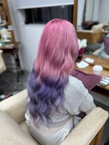 リングバイモアムー(Ring by Moremuu)&nbsp;【Hazuki】 ピンク×紫