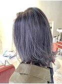 ラベンダーグレイアッシュ☆ホワイトハイライト☆