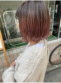 【cuzKLUB】ボブ×グラデーションピンク