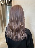 【Zina 福岡】イメチェン毛先パーマ耳かけ×フォギーベージュ2