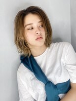 アイティー バイ アルバム 中野店(IT by ALBUM)&nbsp;ストレートボブ_クールショートピンクベージュボブルフ_38040