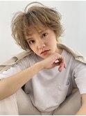 high tone"blond BIEGE" × white【Steed/立川】