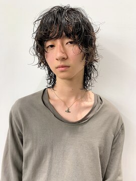 レコ 渋谷(LECO) メンズのパーマウルフは空気感を大切に