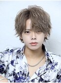 束感マッシュウルフ×ハイトーンミルクティーベージュ