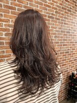 ヴィップルーム(viproom) ベビーバングレイヤースタイルカールショコラベージュボブルフ