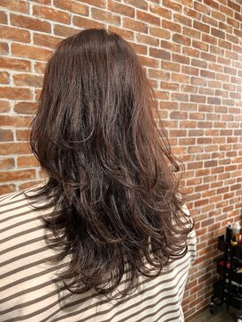 ヴィップルーム(viproom) ベビーバングレイヤースタイルカールショコラベージュボブルフ