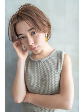 オースティン 登戸向ケ丘遊園(AUSTIN) 大人かわいい前髪セシルカットココアブラウンフリンジウェーブ