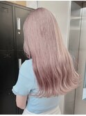 1514外国人風カラーロイヤルパープルベイビーピンクこなれヘア