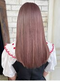 ミルクティーピンクロング_チェリーブラウンフェミニン_ba401801