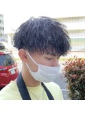 ショートマッシュ×ツイストスパイラル/メンズパーマ