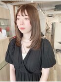 前髪/レイヤーロング/オータムブラウン[流山おおたかの森駅]