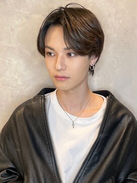 トルネード(TORNADO) シースルーセンターパート韓国マッシュ ウルフM20240406