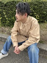ガビーヘアルーブ(gabi hair LOOB) 波巻きスパイラルパーマツーブロックツイストパーマメンズヘア