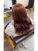 ワンブリーチで作るレッドブラウン