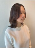 ミディアムレイヤー/外ハネ/レイヤー/透明感カラー/20代30代40代