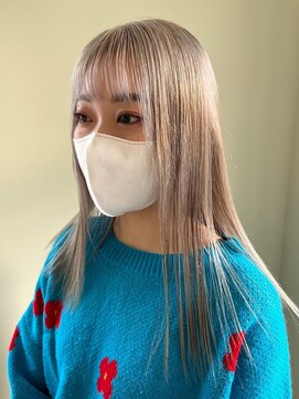 ニュイ 高槻 阪急茨木店(nui) 黒髪ボブルフネビージュ小顔ワンレンスペインカール