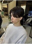 ニュアンスパーマ　センターパート　ダウンパーマ　メンズパーマ