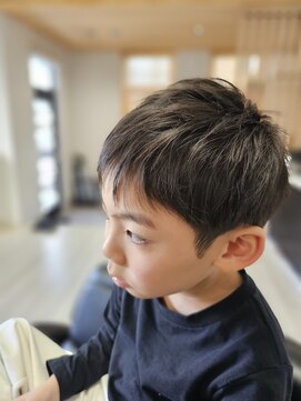 しろとアオ キッズツーブロックショート