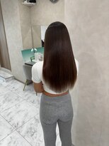 キング(K!ng) 縮毛矯正髪質改善ハイライトレイヤーカット枚方美容室エクステ